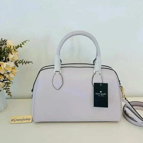 Kate Spade  Madison Large Duffle satchel  Crossbody Bag Pastel Lavender - Picture 4 of 10
